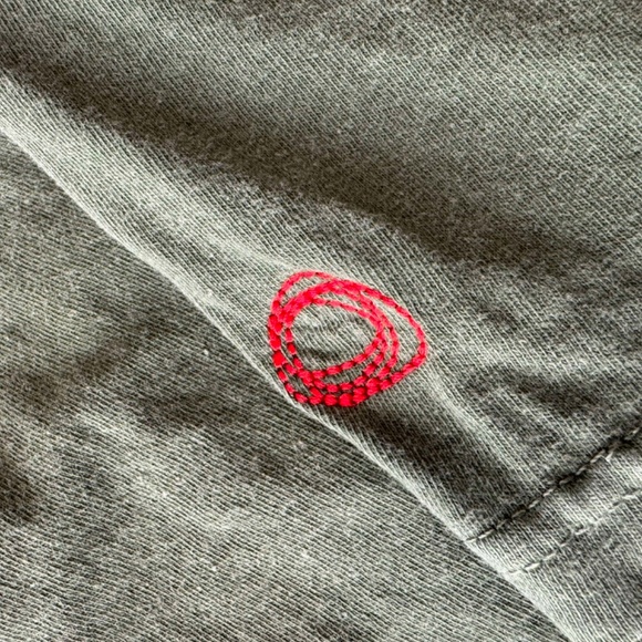 Imperfects San Diego Embroidered Heavyweight Tee - Cypress Green / L - Picture 3 of 3